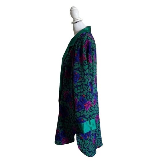 Vintage 80s Victorias Secret Satin Gold Label Kimono PJ Intimate Robe US Small - Picture 6 of 9